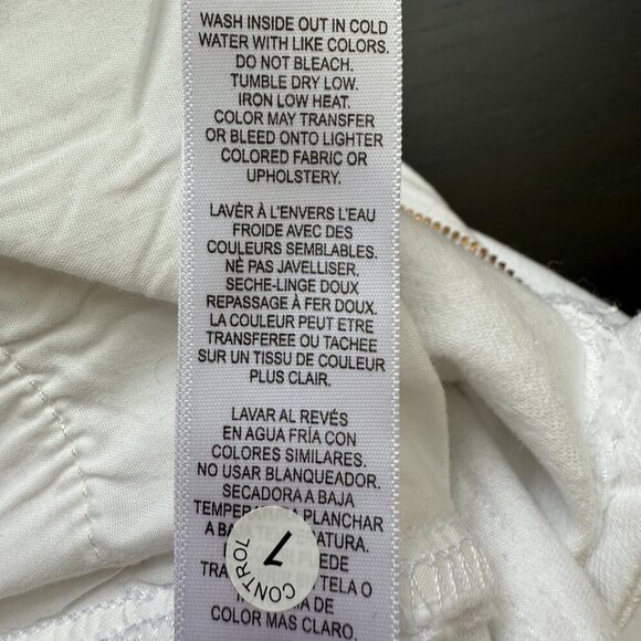 Frame Le Vintage Bermuda Shorts Women's 25 White Denim High Rise Stretch NWT - Picture 15 of 15